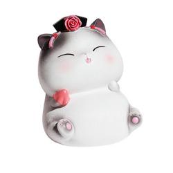 미니띠네 몽환적 고양이 저금통 핑크 1개