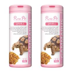 로라펫 감마루스 건조새우 거북이사료, 80g, 2개입