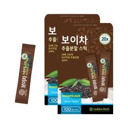 골든허브 20배 보이차 추출분말 가루스틱, 1g, 200개