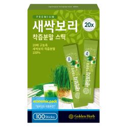 골든허브 프리미엄 새싹보리 착즙분말 스틱 1g 100개입