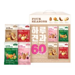 썬넛트 포시즌 하루견과 핑크스프링 20g X 15p + 그린썸머 20g X 15p + 브라운어텀 20g X 15p + 화이트윈터 20g X 15p 1200g 1세트