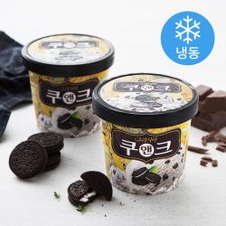 빙그레 그라시아 쿠앤크 아이스크림 냉동 710ml 2개