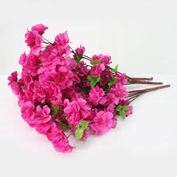 조아트 조화 성묘꽃 스윗 진달래 부쉬 3p 퍼플