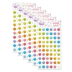 쁘띠팬시 싱글벙글 중 Da5331 혼합 색상 6개