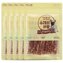 더주스 수제의여왕 반려견 간식 오리슬라이스 5개