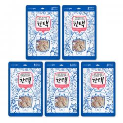 간택 고양이간식 생선살 30g, 게맛살슬라이스, 5개