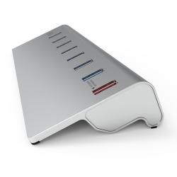 넥스트 이지넷유비쿼터스 Usb3.0 알루미늄 8포트 스탠드형 유전원 Usb허브 Next 319u3 혼합 색상
