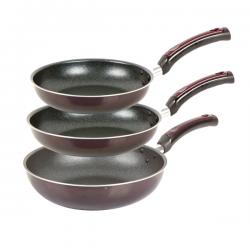 매직쉐프 마블코팅 뉴 스마트 논스틱코팅 후라이팬 3종 세트, 혼합 색상, 후라이팬 24cm + 28cm + 궁중팬 28cm
