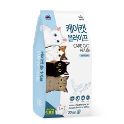 케어캣 올라이프 고양이 일반사료 20kg 1개