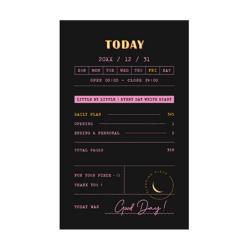 7321디자인 슬리핑피스 데일리 만년 다이어리, 블랙