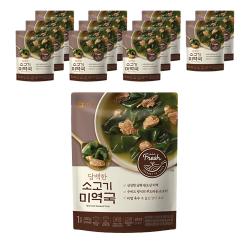 아워홈 담백한 소고기 미역국, 300g, 12개