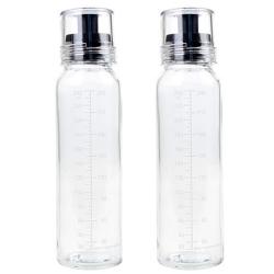 네오플램 눈금 드레싱 오일병 블랙, 240ml, 2개