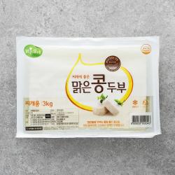 맑은물에 맑은콩 찌개두부 3kg 1개