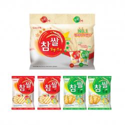 크라운 참쌀 설병 128g X 2p + 선과 115g X 2p 세트 1세트