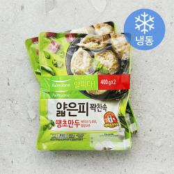 풀무원 얇은피 꽉찬속 땡초만두 냉동 400g 2개