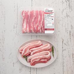 도드람한돈 1등급 칼집 삼겹살 구이용 냉장 1kg 1개