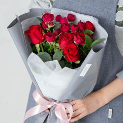 생화 프레시가든 꽃다발 M 레드로즈