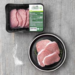 바른농장 동물복지 등심 돈까스용 냉장 500g 1팩