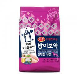 밥이보약 퍼피 탄탄한 성장 강아지 건식 사료 닭고기 + 피쉬오일 + 블루베리 + 유산균 3.4kg