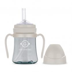그로미미 Ppsu 다크시리즈 빨대컵 200ml 크림베이지 1개