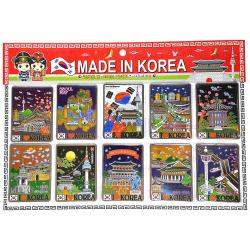 라베끄 한국 유명관광지 카드냉장고자석 10종세트 혼합색상 1세트