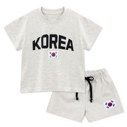 리틀래빗 아동용 코리아 여름 반팔 상하 세트