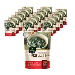 비비고 소고기 미역국 500g 18개