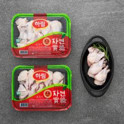 하림 무항생제 인증 자연실록 닭 봉 냉장 350g 2팩
