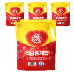 오뚜기 식당용 케챂 스파우트팩 3.3kg 4개