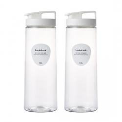 락앤락 몸체에 홈이 있어 잡기 쉬운 식탁용 물병 HAP814WS2 2p, 화이트, 1.5L