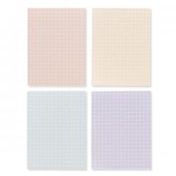 왈가닥스 스무디 메모지 4종 세트 Grid Peach Grid Sand Grid Mint Grid Lilac 1세트