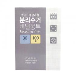 생활미소 분리수거 비닐봉투 30l 100매