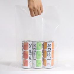 Pe 손잡이 비닐 쇼핑백 100p 투명