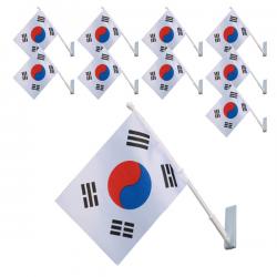 미니 부착형 태극기 혼합색상 10개