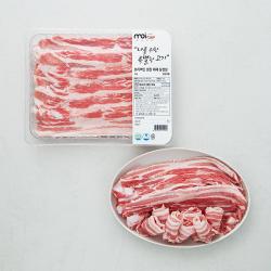 모아미트 보리먹인 대패 삼겹살 냉장 1kg 1팩