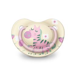 더블하트 Fun Friends 노리개 젖꼭지, 2단계, 얼룩말