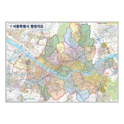 지도닷컴 서울특별시 행정지도 110 x 78 cm + 전국행정도로지도, 1세트