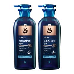 려 자양윤모 탈모증상케어 비듬 샴푸 프레시 허벌향, 400ml, 2개