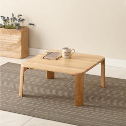 조은세상 고무나무 원목 테이블 600 X 600 Mm 내추럴