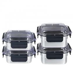 오쿠 클린스텐 밀폐용기 500ml X 2p + 700ml X 2p 세트 1세트