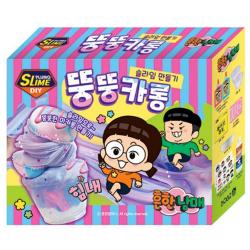 흔한남매 뚱뚱카롱 슬라임 만들기 세트 1세트 혼합색상