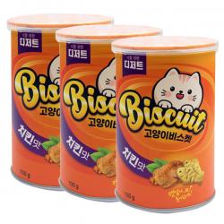 너를위한디저트 고양이 캣닢 비스켓 닭 100g 치킨맛 3개