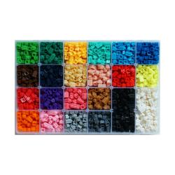 Mytoys 마이디폼블록 꽉찬 22색 리필 세트 8mm + 도안 1탄 + 2탄 + 열쇠고리 3p
