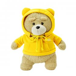 테드2 후드티 곰 인형 30cm 옐로우