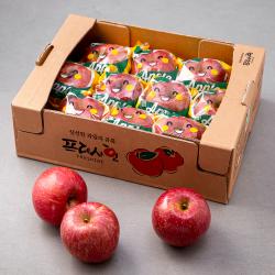 프레샤인 충주 Gap 인증 당도선별 바로먹는 세척 사과 2.5kg 8~13입 1박스