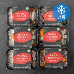 건강한끼 도시락 250g x 6종세트 (냉동), 1세트