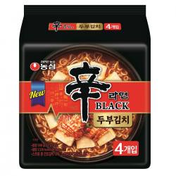 신라면 블랙 두부김치맛 라면 멀티 127g 4개