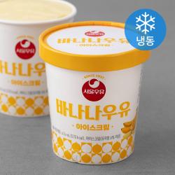 서울우유 레트로 바나나우유 아이스크림 냉동 474ml 1개