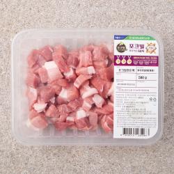 포크빌포도먹은돼지 뒷다리살 찌개용 냉장 500g 1개