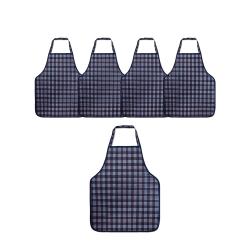 더해피 핸드메이드 손님용 방수 앞치마 목끈형, 21 클래식체크, 5개